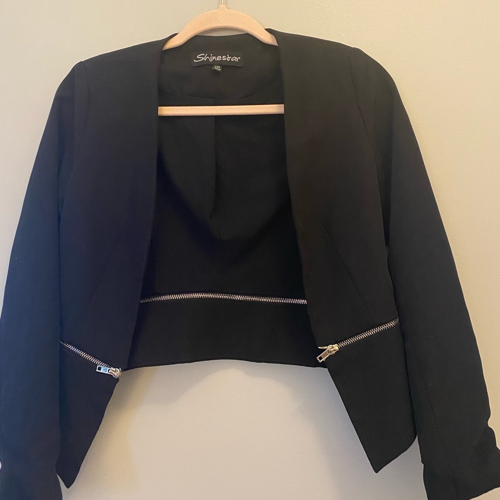 Blazer zipper jacket